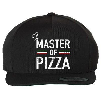 Master Of Pizza Italy Pizza Master Pizza Cooking Chef Wool Snapback Cap