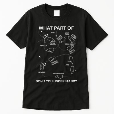 Man Overboard Prodcedure Sailing Ship Sailor Tall T-Shirt