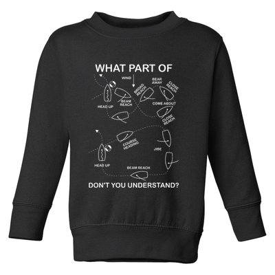 Man Overboard Prodcedure Sailing Ship Sailor Toddler Sweatshirt
