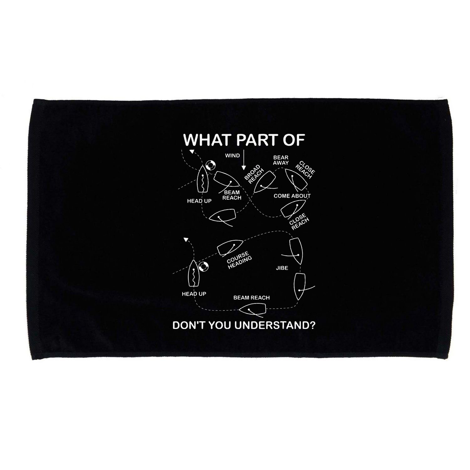 Man Overboard Prodcedure Sailing Ship Sailor Microfiber Hand Towel
