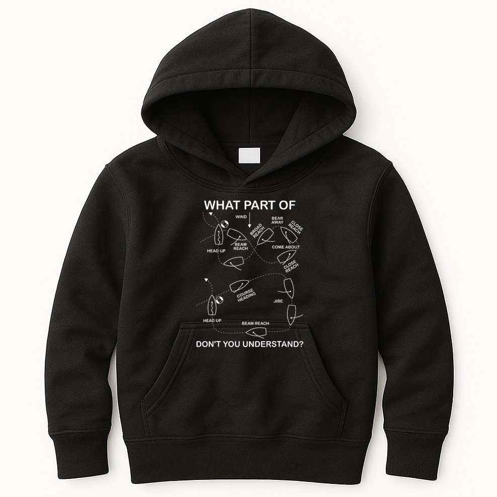 Man Overboard Prodcedure Sailing Ship Sailor Kids Hoodie