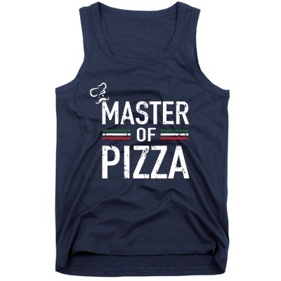 Master Of Pizza Italy Pizza Master Pizza Cooking Chef Tank Top