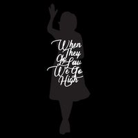 Michelle Obama Quote When They Go Low We Go High Funny Gift Youth Performance Sprint T-Shirt