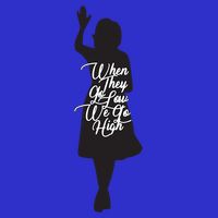 Michelle Obama Quote When They Go Low We Go High Funny Gift Apron
