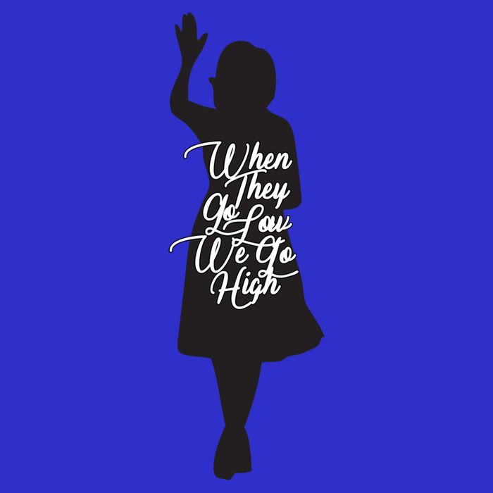 Michelle Obama Quote When They Go Low We Go High Funny Gift Magnet