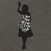 Michelle Obama Quote When They Go Low We Go High Funny Gift Cotton Canvas Backpack