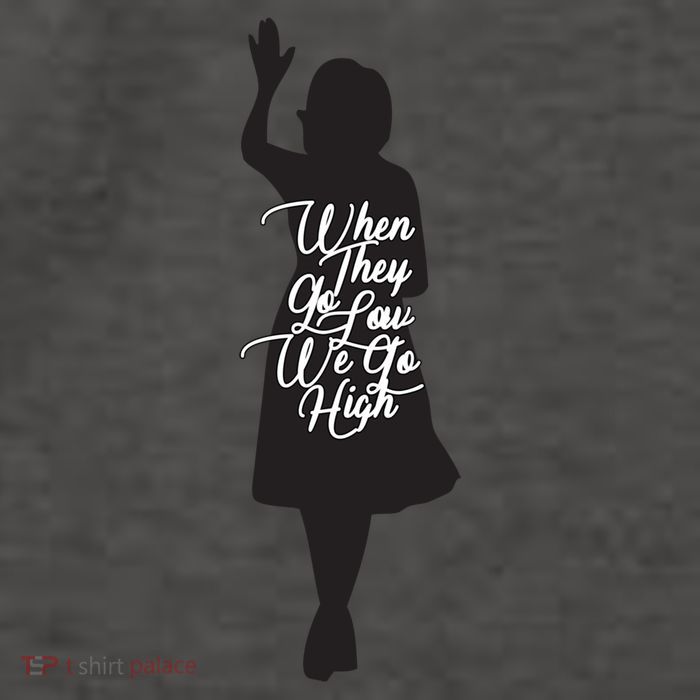 Michelle Obama Quote When They Go Low We Go High Funny Gift Vector Backpack