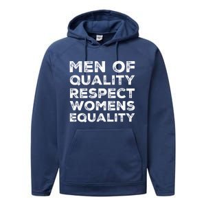 Men Of Quality Respect Rights Funny Gift Performance Fleece Hoodie