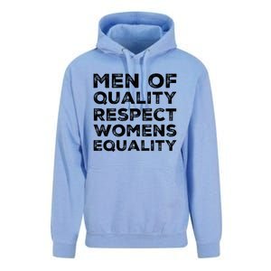 Men Of Quality Respect Rights Funny Gift Unisex Surf Hoodie