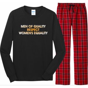 Men Of Quality Respect 'S Equality Female Empowert Funny Gift Long Sleeve Pajama Set