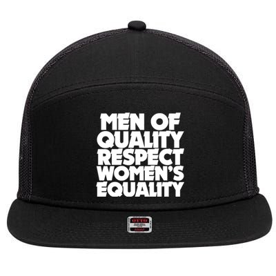 Men Of Quality Respect 'S Equality Gift 7 Panel Mesh Trucker Snapback Hat