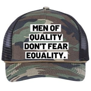 M.E.N. Of Quality Dont Fear Equality Retro Rope Trucker Hat Cap