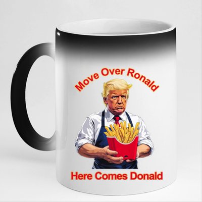 Move Over Ronald Heres Comes Donald 11oz Black Color Changing Mug