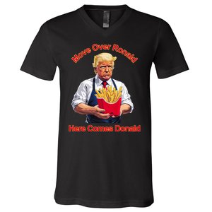 Move Over Ronald Heres Comes Donald V-Neck T-Shirt