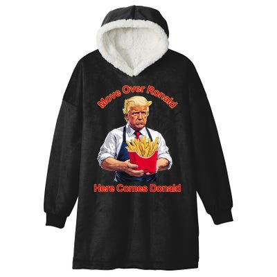 Move Over Ronald Heres Comes Donald Hooded Wearable Blanket