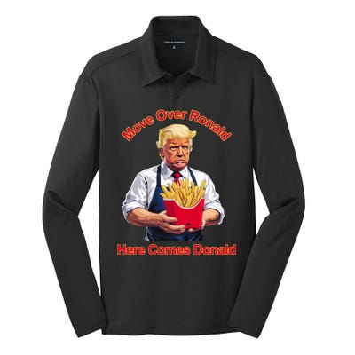 Move Over Ronald Heres Comes Donald Silk Touch Performance Long Sleeve Polo