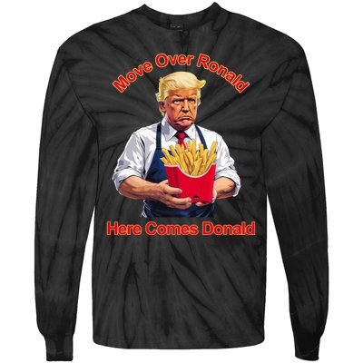 Move Over Ronald Heres Comes Donald Tie-Dye Long Sleeve Shirt