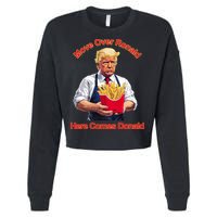 Move Over Ronald Heres Comes Donald Cropped Pullover Crew