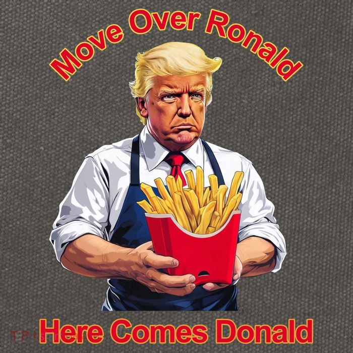 Move Over Ronald Heres Comes Donald Cotton Canvas Backpack
