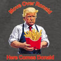 Move Over Ronald Heres Comes Donald Vector Backpack