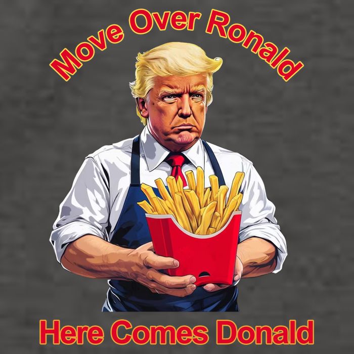 Move Over Ronald Heres Comes Donald Vector Backpack