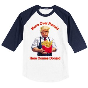 Move Over Ronald Heres Comes Donald Baseball Sleeve Shirt