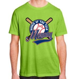 Mommy Of Rookie 1st Birthday Baseball Theme Matching Party Gift Adult ChromaSoft Performance T-Shirt