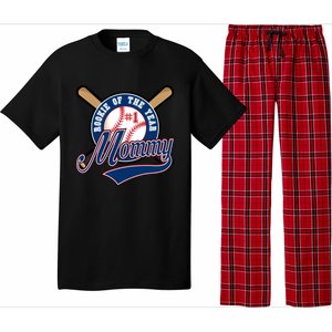 Mommy Of Rookie 1st Birthday Baseball Theme Matching Party Gift Pajama Set