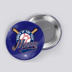 Mommy Of Rookie 1st Birthday Baseball Theme Matching Party Gift Button