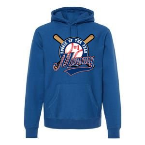 Mommy Of Rookie 1st Birthday Baseball Theme Matching Party Gift Premium Hoodie