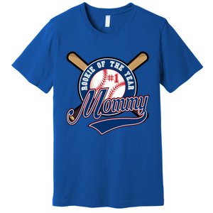 Mommy Of Rookie 1st Birthday Baseball Theme Matching Party Gift Premium T-Shirt