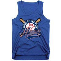 Mommy Of Rookie 1st Birthday Baseball Theme Matching Party Gift Tank Top