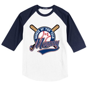 Mommy Of Rookie 1st Birthday Baseball Theme Matching Party Gift Baseball Sleeve Shirt