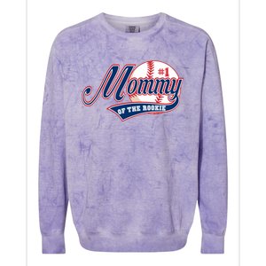 Mommy Of Rookie 1st Birthday Baseball Theme Matching Party Gift Colorblast Crewneck Sweatshirt