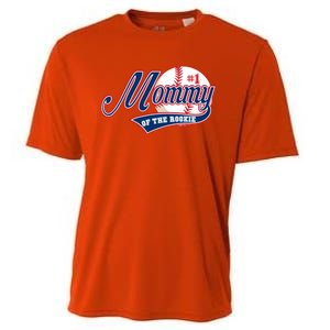 Mommy Of Rookie 1st Birthday Baseball Theme Matching Party Gift Cooling Performance Crew T-Shirt