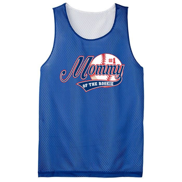 Mommy Of Rookie 1st Birthday Baseball Theme Matching Party Gift Mesh Reversible Basketball Jersey Tank