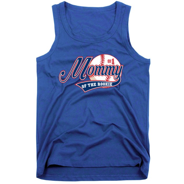 Mommy Of Rookie 1st Birthday Baseball Theme Matching Party Gift Tank Top