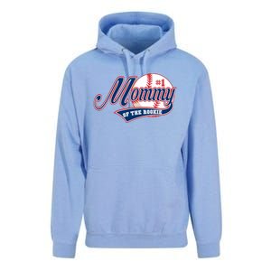 Mommy Of Rookie 1st Birthday Baseball Theme Matching Party Gift Unisex Surf Hoodie