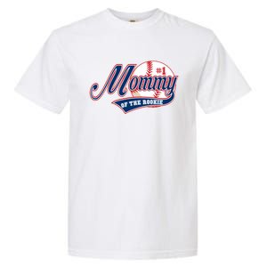 Mommy Of Rookie 1st Birthday Baseball Theme Matching Party Gift Garment-Dyed Heavyweight T-Shirt