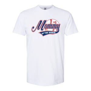 Mommy Of Rookie 1st Birthday Baseball Theme Matching Party Gift Softstyle CVC T-Shirt