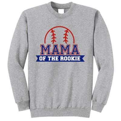 Mama Of Rookie 1st Birthday Baseball Theme Matching Party Tall Sweatshirt