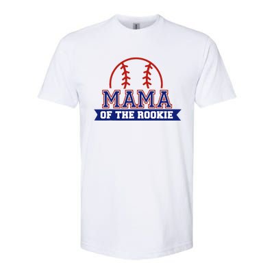 Mama Of Rookie 1st Birthday Baseball Theme Matching Party Softstyle CVC T-Shirt