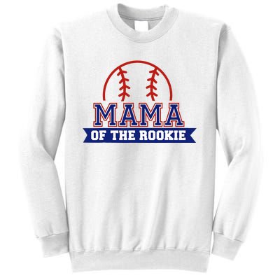 Mama Of Rookie 1st Birthday Baseball Theme Matching Party Sweatshirt