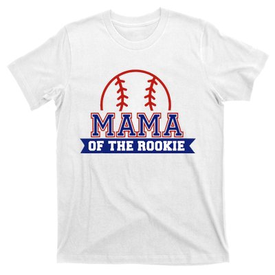 Mama Of Rookie 1st Birthday Baseball Theme Matching Party T-Shirt