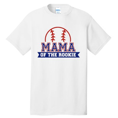 Mama Of Rookie 1st Birthday Baseball Theme Matching Party Tall T-Shirt