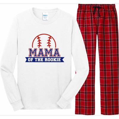 Mama Of Rookie 1st Birthday Baseball Theme Matching Party Long Sleeve Pajama Set