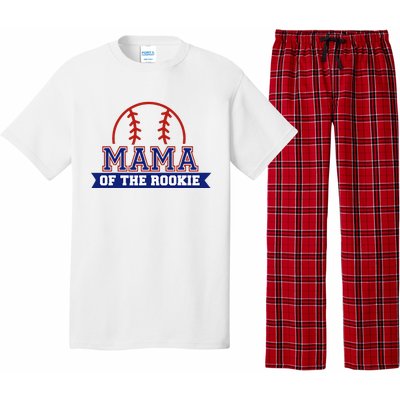 Mama Of Rookie 1st Birthday Baseball Theme Matching Party Pajama Set