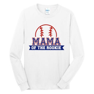 Mama Of Rookie 1st Birthday Baseball Theme Matching Party Tall Long Sleeve T-Shirt