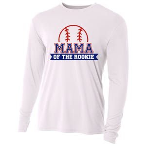 Mama Of Rookie 1st Birthday Baseball Theme Matching Party Cooling Performance Long Sleeve Crew