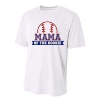 Mama Of Rookie 1st Birthday Baseball Theme Matching Party Performance Sprint T-Shirt